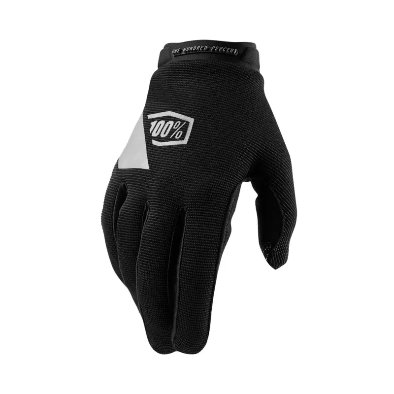 100 Ridecamp Gloves - Black Full Finger Women's Black Small