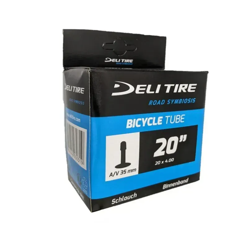 NI - Delium Tire Standard Butyl Tube 20x4.0-4.5 inch SV 48mm Low Lead in Black