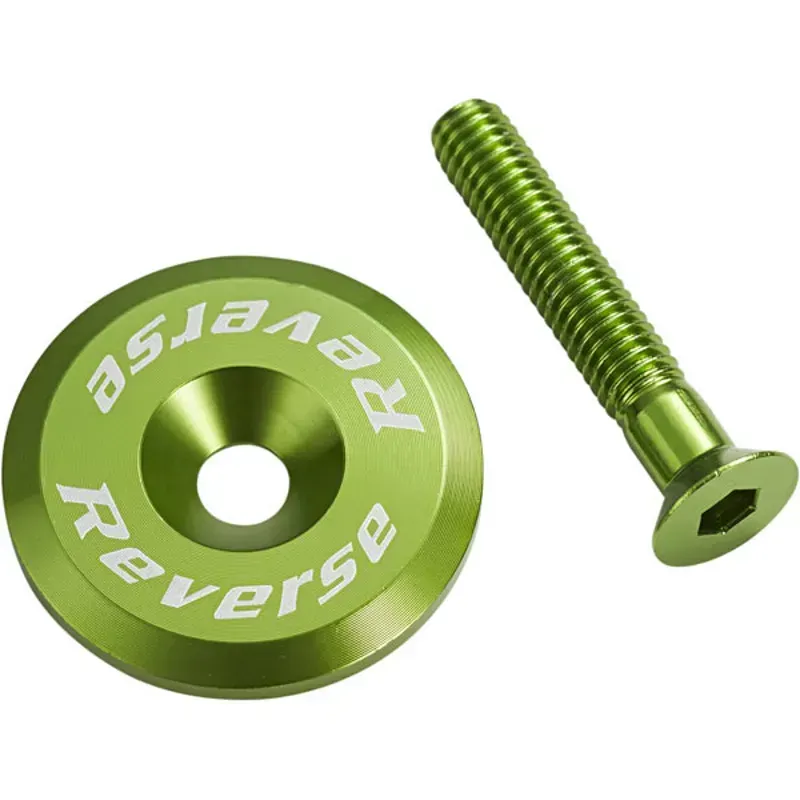 Reverse Ahead Top Cap With Screw 1-1/8 inch in Light Green