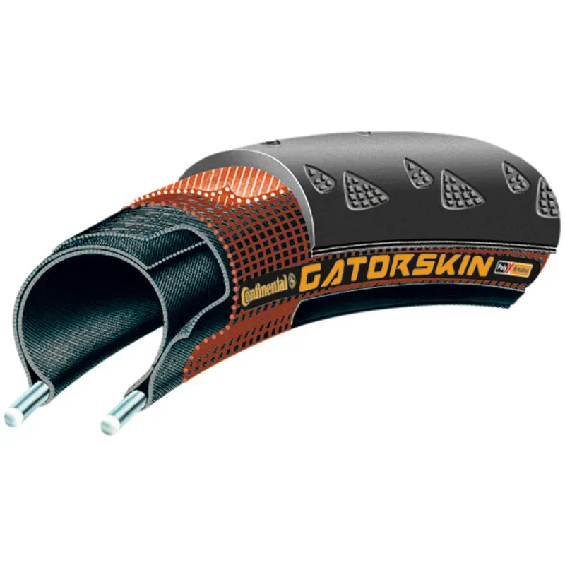 Continental Gatorskin Tire - 700 X 28 Clincher Folding Black PolyX Breaker Black 700 x 28